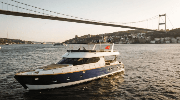 Private Luxury Motor Yacht Rental on the Bosphorus, Istanbul