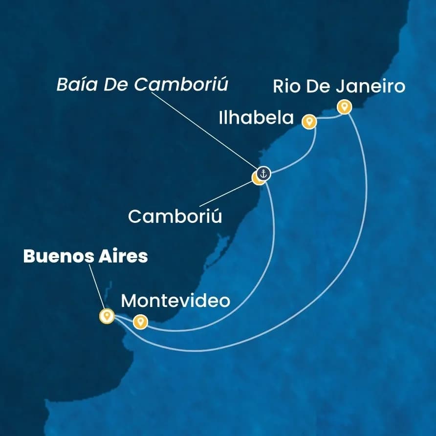 Costa Serena ile Brezilya Arjantin Uruguay Turu, 12 Gün