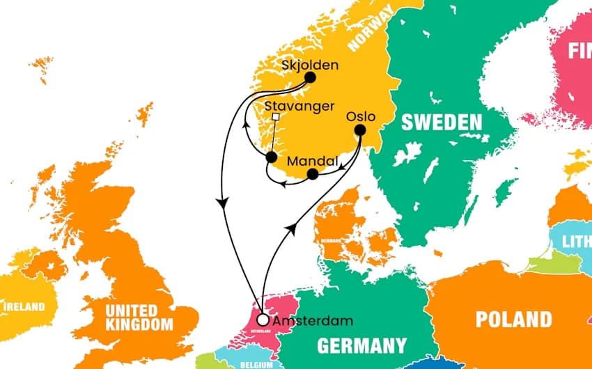 Zuiderdam ile Norveç Fiyortları Turu, 8 Gün