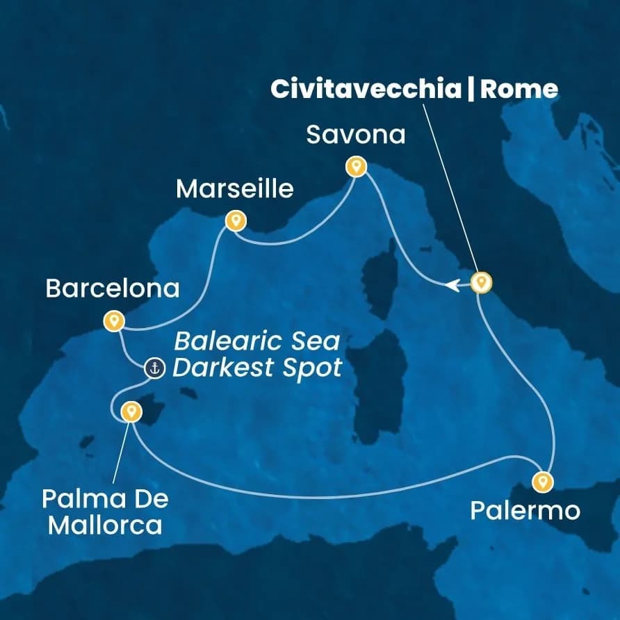 Costa Toscana ile Balear Adaları ve Batı Akdeniz Turu, 8 Gün