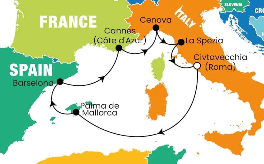 MSC Grandiosa ile Balear Adaları ve Batı Akdeniz Turu, 8 Gün