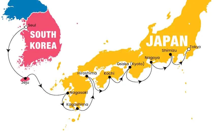 Norwegıan Jade ile Büyük Japonya ve Güney Kore Turu Qatar HY ile / 14 Gece Konaklamalı / İstanbul Çıkışlı / 19 Kasım